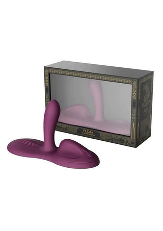 Zalo Flora Rechargeable Silicone App Compatible Smart Vibrating Pad - Purple