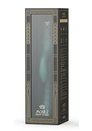 Zalo Mose 2 Rechargeable Silicone App Compatible G-Spot Rabbit Thruster - Green