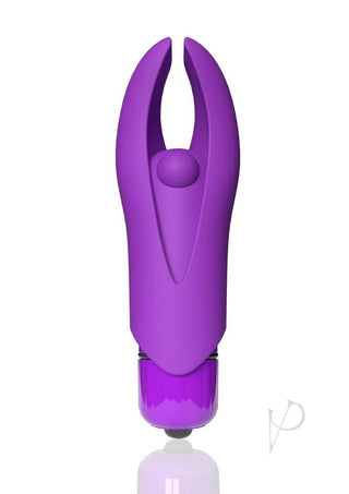 4b Demon Rechargeable Silicone Mini Clitoral Stimulating Vibrator - Grape/Purple