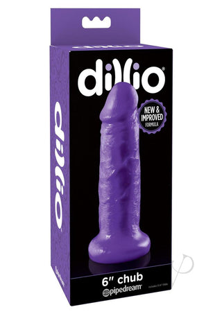Dillio Chub Dildo - Purple - 6in