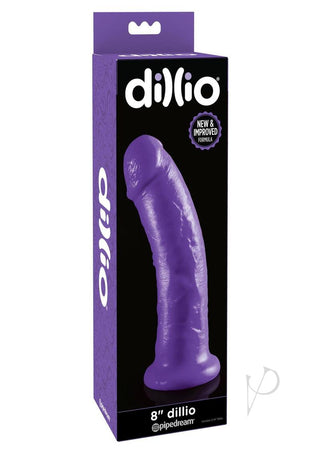 Dillio Realistic Dildo - Purple - 8in