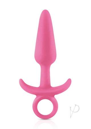Firefly Prince Silicone Butt Plug - Glow In The Dark/Pink - Small