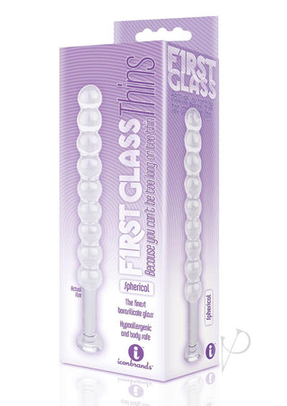 First Glass Thins Spherical Glass Plug - Clear