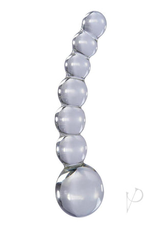 Icicles No 66 Beaded Anal Probe - Clear - 4.75in