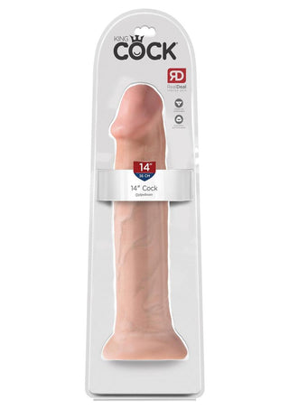 King Cock Dildo - Vanilla - 14in