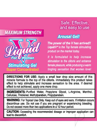 Liquid V Famle Stimulating Gel - 3 Pack