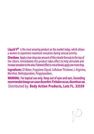 Liquid V Stimulating Gel For Women - 0.3 Oz