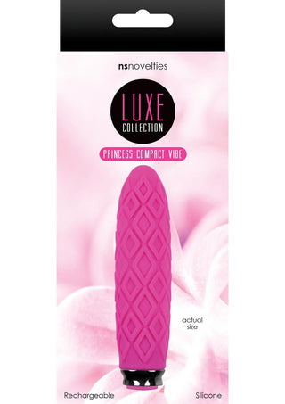 Luxe Collection Princess Rechargeable Silicone Compact Vibrator - Pink