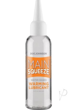 Main Squeeze Warming Water Based Lubricant - 3.4oz