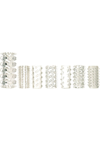 ME YOU US Sensational Seven Textured Sleeves Kit - Clear