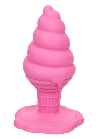 Naughty Bits Yum Bum Ice Cream Cone Silicone Butt Plug - Pink
