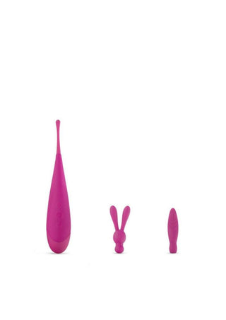 Noje Quiver Lily Clitoral Stimulator Rechargeable Silicone Vibrator with Two Heads