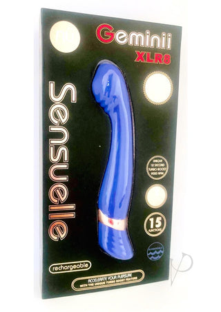 Nu Sensuelle Geminii Xlr8 Rechargeable Silicone G-Spot Vibrator - Purple/Ultra Violet