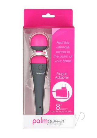 Palmpower Body Silicone Wand Massager - Gray/Pink