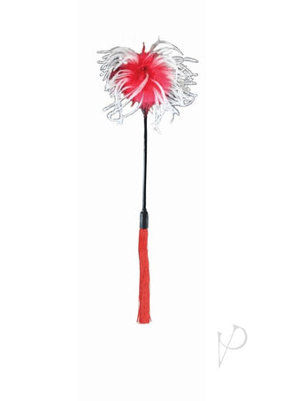 Sex and Mischief Whip and Tickler - Red/White