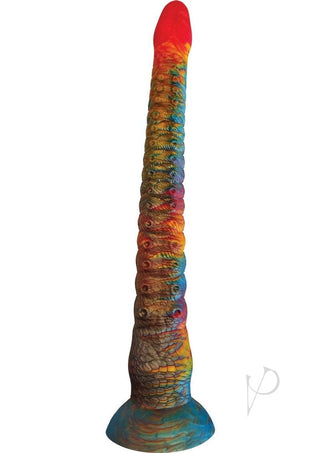 Stardust Kinky Kraken Silicone Dildo with Suction Cup - Multicolor - 17in