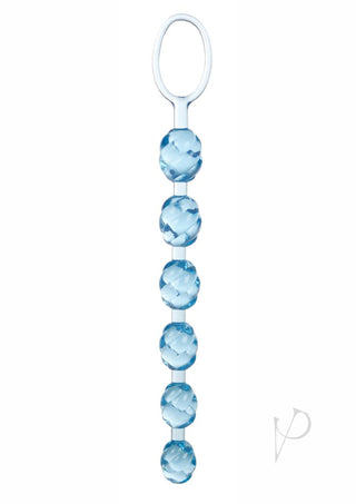 Swirl Pleasure Anal Beads - Blue