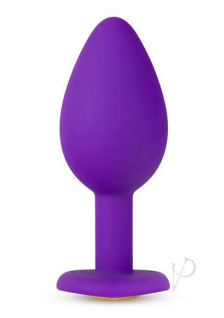 Temptasia Bling Plug Silicone Butt Plug - Purple - Small