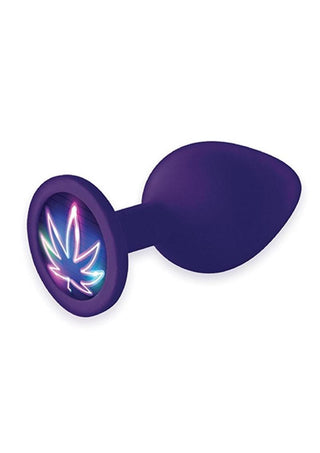 The 9 Booty Talk Plug Neon Leaf