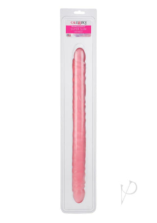 Translucence Viened Super Slim Dildo - Pink - 17.5in
