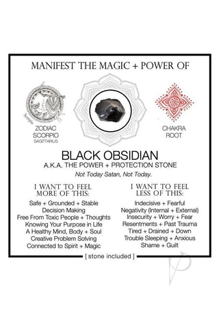 Warm Human Black Obsidian