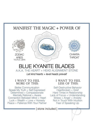 Warm Human Blue Kyanite Blades - Blue