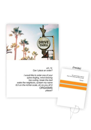 Warm Human I'd Like to Order An Orgasm Greeting Card