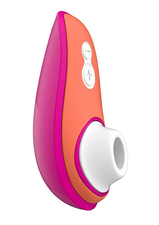 Womanizer Liberty By Lily Allen Silicone Rechargeable Clitoral Stimulator - Orange/Pink